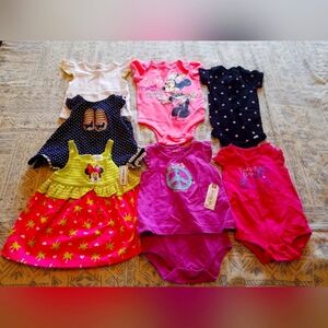 7 pieces 3-6months baby girl clothes
